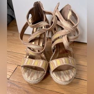 Cynthia Vincent crisscross wedges